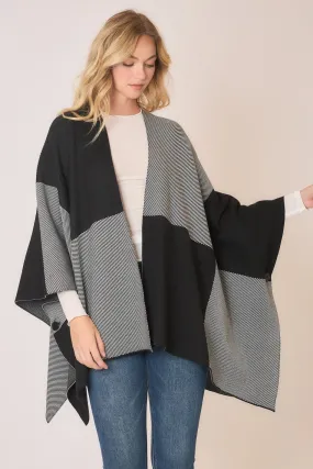 CozyCo Plaid Blanket Poncho