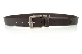 Loop Leather Co MENS WORK TUFF LEATHER BELT CHOC