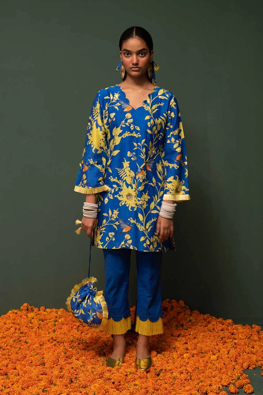Masakali Blue Short Kurta Set