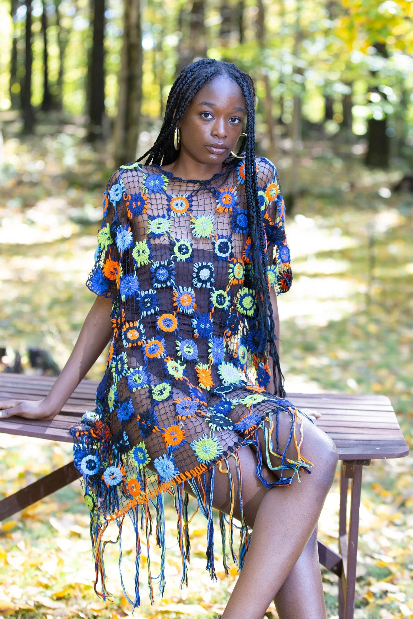 Romana Handmade Filet Lace Coverup by Miguelina